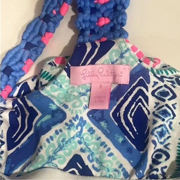 Lilly Pulitzer Lydia Dress Bay Blue Fine Line Dress Small - Picture 6 of 9